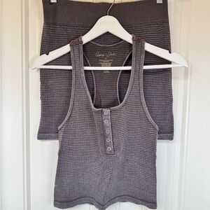 Gypsy & Jade Two Piece Waffle Loungewear Soft Set - Women’s Size L/XL